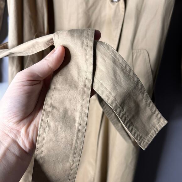 Vintage JG Hook Trench Coat Double Breasted Women's 8 Old Money Heritage Tan - Picture 5 of 11